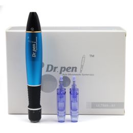 Dr. Pen A1-W Ultima Electric Derma Pen Stamp Auto MicroNeed1e Roller 2x 12Pin Cartridges